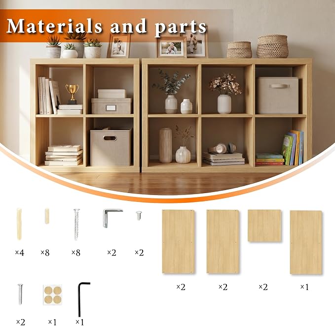 WannabeMyself【2026 Wooden Thick Frame】 4 Cube Storage Organizer - Image 7