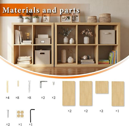 WannabeMyself【2026 Wooden Thick Frame】 4 Cube Storage Organizer - Image 7