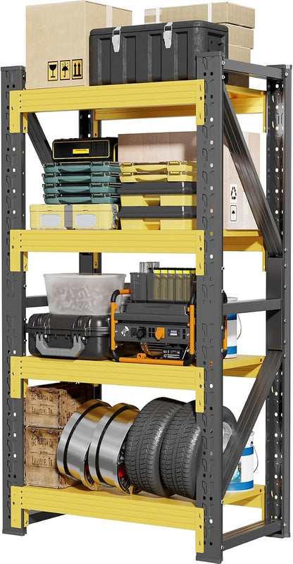 42" W Garage Shelving, 4-Tier Heavy Duty Storage Shelves Unit - Image 9