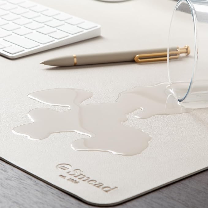 Smead Desk Pad, Vegan Leather Desk Mat - Image 5