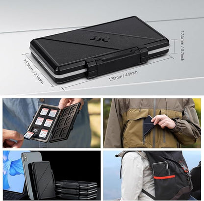 36 Slots Memory Card Case Water-Resistant Anti-Shock Memory Card Wallet - Image 6