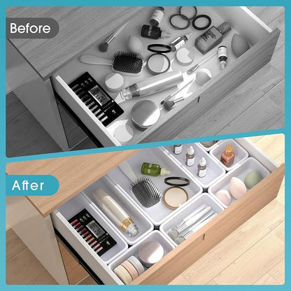 25 PCS Drawer Organizer Set, 4 Size Makeup Drawer Divider Organizer - Image 6