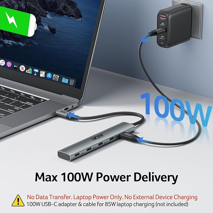 Acer 10 Gbps USB C Hub, USBC Splitter - Image 4