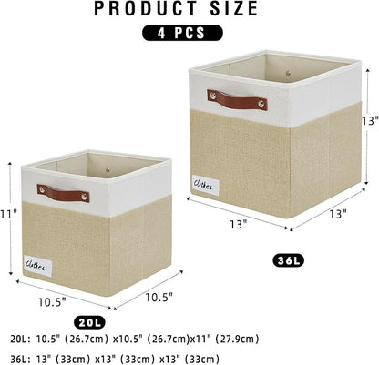 Collapsible Fabric Storage Cube Bins - Image 2