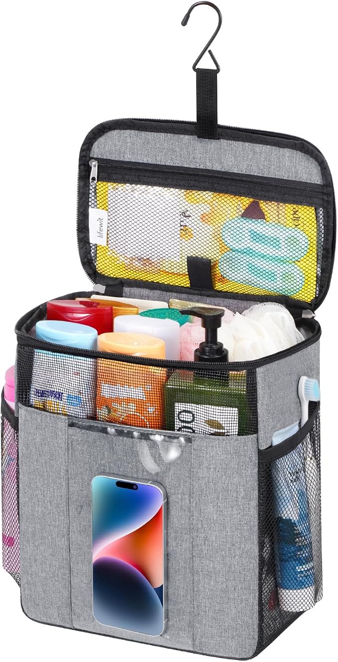 Lifewit Mesh Shower Caddy Bag Portable, Quick Dry Hanging Bathroom Organizer by Lifewit