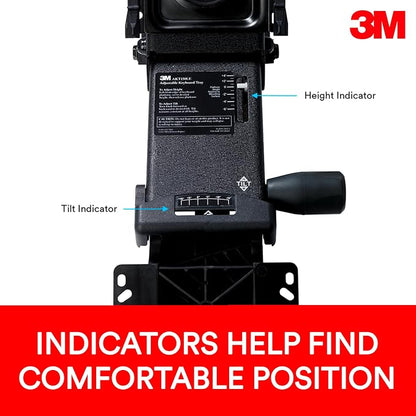 3M Keyboard Tray, Just Lift to Adjust Height and Tilt, Sturdy Tray Includes Gel - Image 4