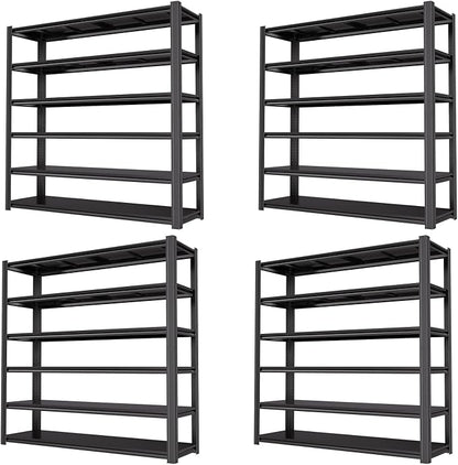 6-Tier Heavy Duty Garage Shelving, 000 lbs Capacity Adjustable Metal Storage by LIJIUHOME
