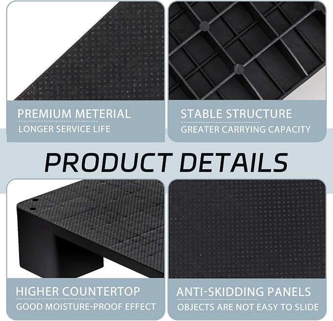 1 Pcs Plastic Pallet for Basement Storage Easy Stack Lightweight Floor Pallet - Image 3