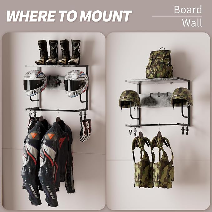 Motorcycle Helmet Holder Wall Mounted, Helmet Holder Wall Mount - Image 4
