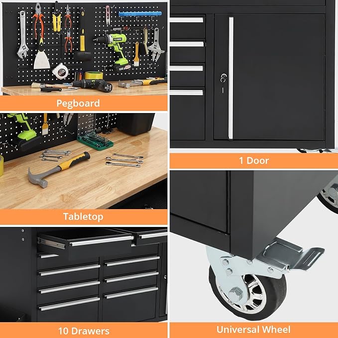 GarveeTech 61-Inch Heavy Duty Rolling Tool Chest - Image 6