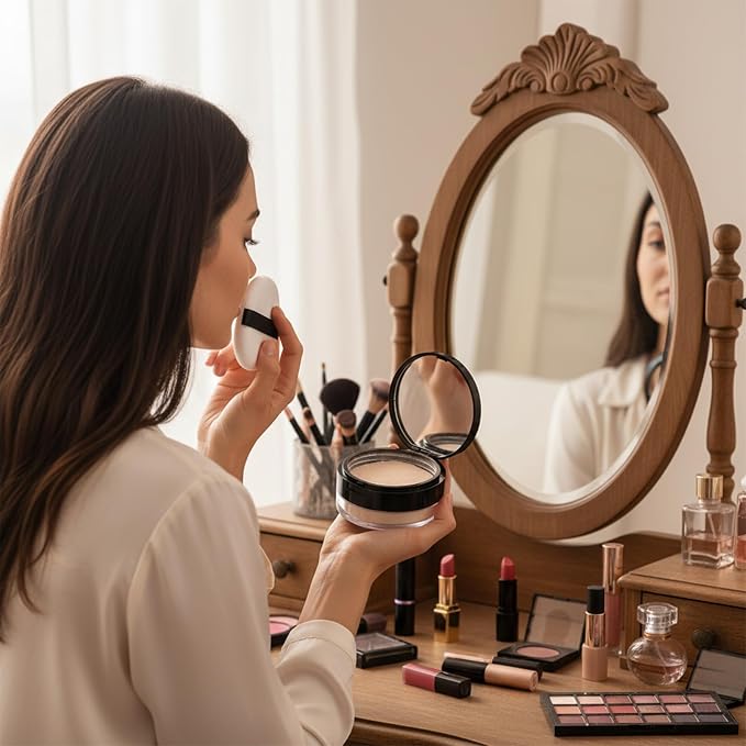 20g No Leaks Empty Reusable Plastic Loose Powder Container, Portable DIY Makeup - Image 4