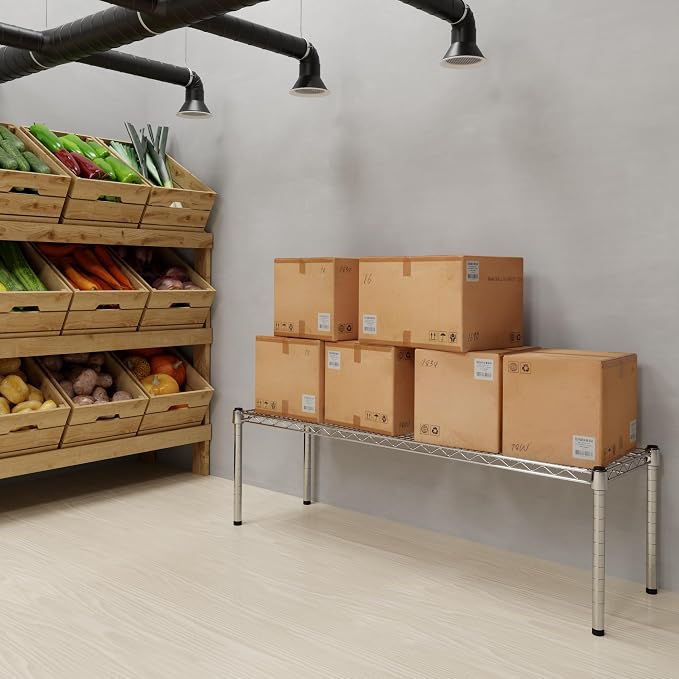14" Deep x 48" Wide x 14" Height Wire Shelving Kit | 1-Tier | NSF Commercial - Image 2