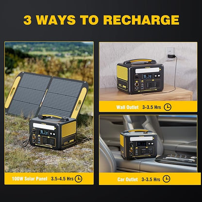 VTOMAN Jump 600X Portable Power Station 600W, 299Wh Solar Generator LiFePO4 - Image 8