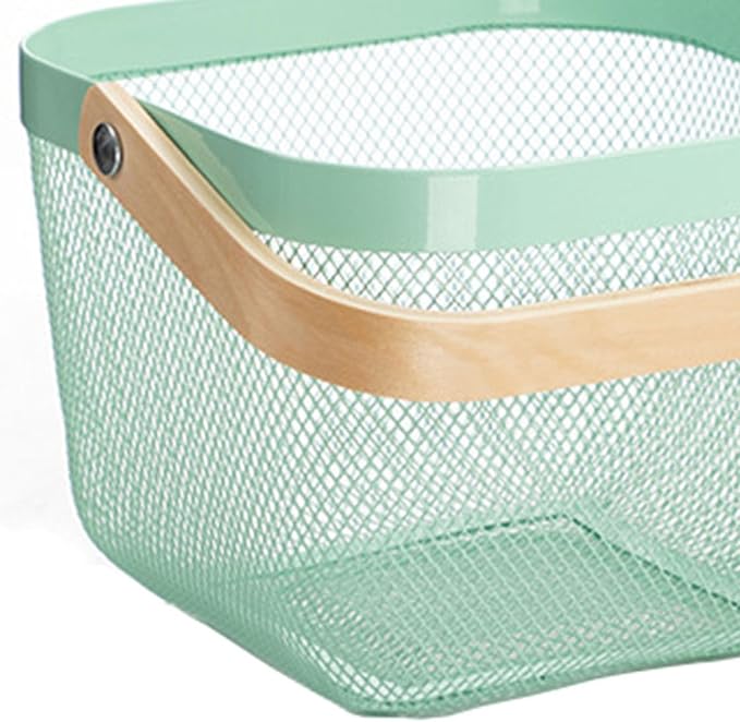 AJIODA Metal Mesh Steel Basket, Storage Organizer Basket Multi-functional - Image 4