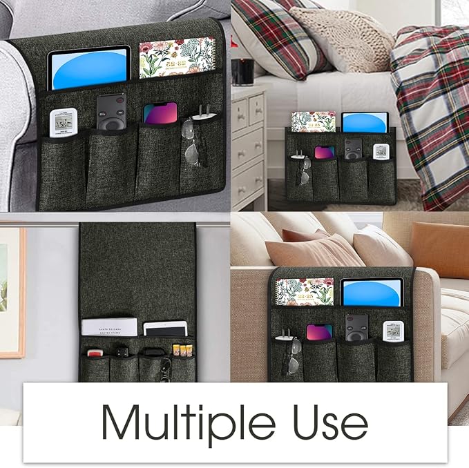 Joywell Remote Control Caddy for Chair Arm Couch Armrest Organizer Non Slip - Image 5