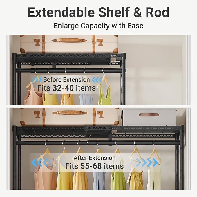VIPEK X1 Plus Expandable Reach-in Closet Adjustable from 2'8" to 4'6" - Image 4