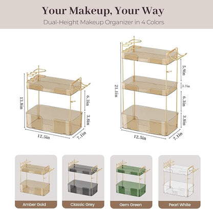 Aveniee Bathroom Counter Organizer, 3 Tier Skincare Perfume Countertop Storage - Image 6