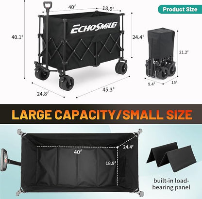 EchoSmile Collapsible Foldable Extended Wagon - Image 2