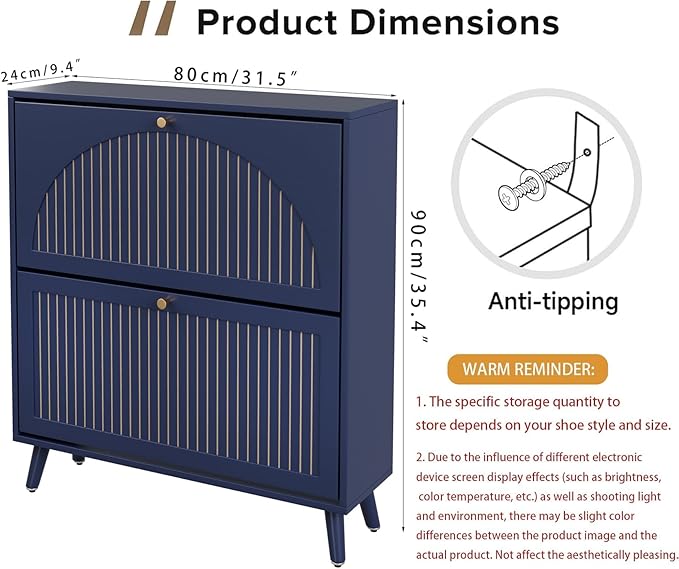 Fsbecl Shoe Storage Cabinet for Entryway - Image 2