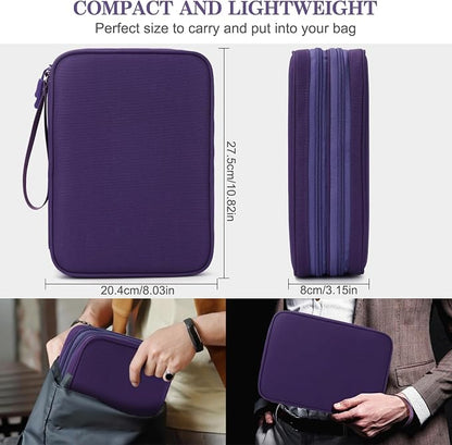 FYY Electronic Organizer, Extra Large Travel Cable Organizer Bag Pouch Portable - Image 2