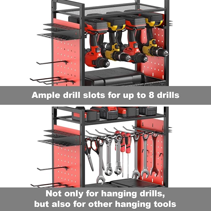 CCCEI Garage Power Tools Organizer Cart - Image 4