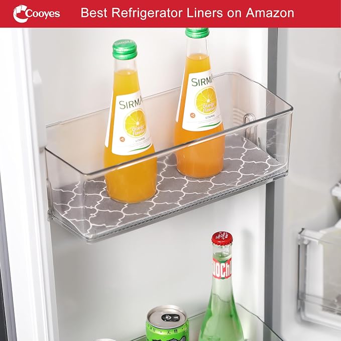 Cooyes French Door Refrigerator Liners 24" x 240", Absorbent Strong Grip Fridge - Image 8