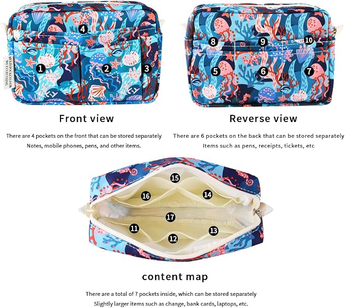 E-WEICHEN Multiple Pockets Portfolio Organizer - Image 4