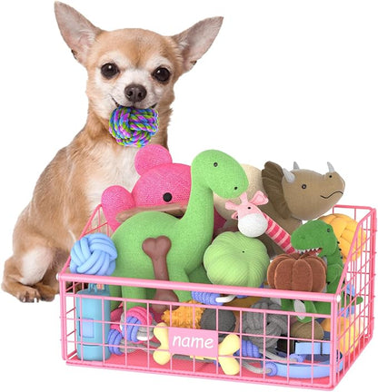 Kaiferty Indestructible Dog Toy basket, Small Toy Box by Kaiferty
