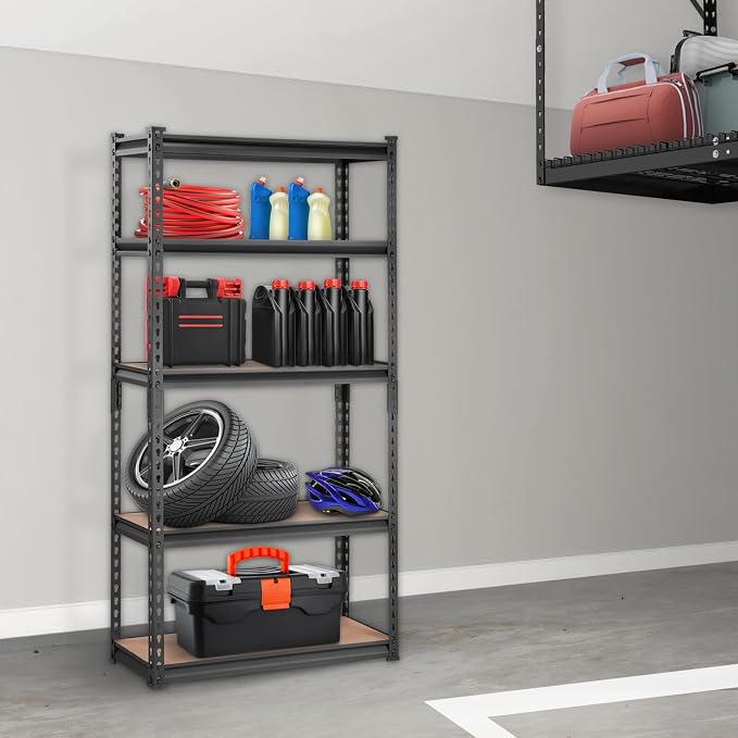 VEVOR Storage Shelving Unit, 5-Tier Adjustable, 2000 lbs Capacity, Heavy Duty - Image 2