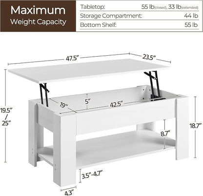 Yaheetech Lift Top Coffee Table - Image 3