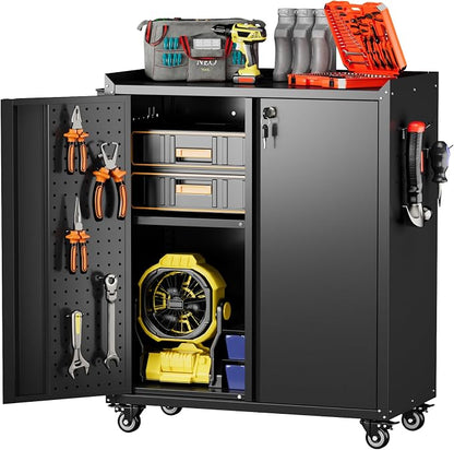 Aobabo 2 Door Metal Tool Storage Cabinet - Image 9
