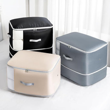 Comforter Storage Bag - 130L Large Capacity Blanket Storage Bags 3-Layer Ultra - Image 7