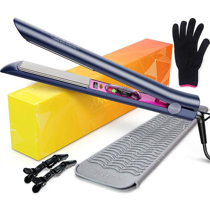 ANGENIL Professional Titanium Flat Iron 1 inch, Hair Straightener and Curler 2 by ANGENIL