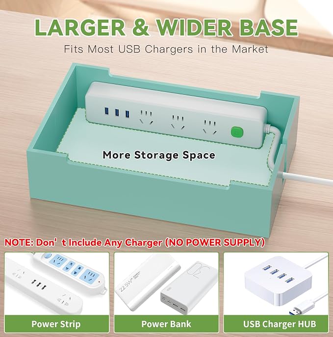 Pezin & Hulin Bamboo Charging Station, Electronic Devices Organizer - Image 6