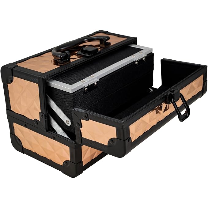 SHANY Chic Makeup Train Case Cosmetic Box Portable Makeup Case Cosmetics Beauty - Image 5