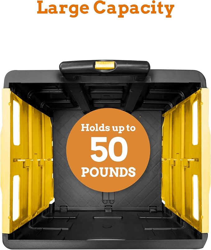 Ultra-Slim Rolling Collapsible Storage Pack-N-Roll Utility-carts, - Image 3