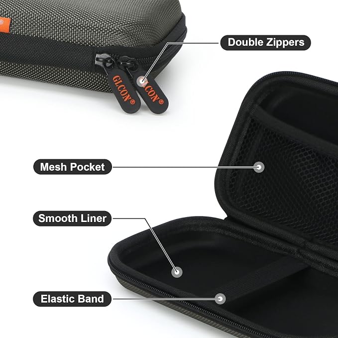 Silver-Gray Shockproof Hard EVA Carrying Case Travel Pouch - Image 4