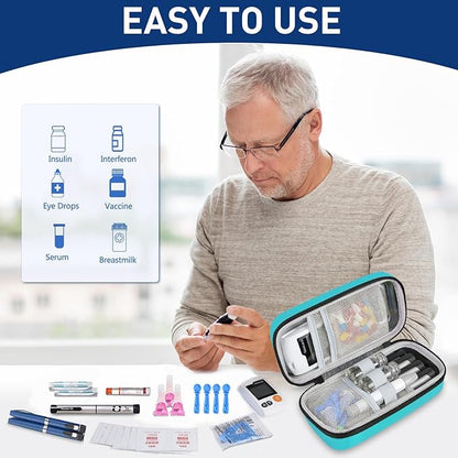Insulin Cooler Travel Case, Portable Temperature Display Medicine Travel Cooler - Image 6