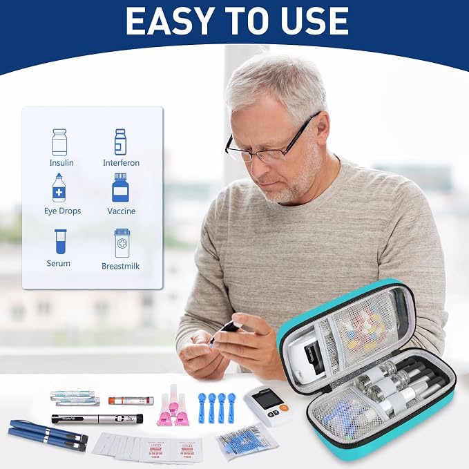 Insulin Cooler Travel Case, Portable Temperature Display Medicine Travel Cooler - Image 7