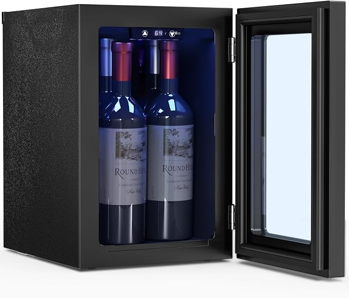Antarctic Star 0.6Cu. Ft. Freestanding Counter-top Wine Cellar Mini Fridge by AntarcticStar