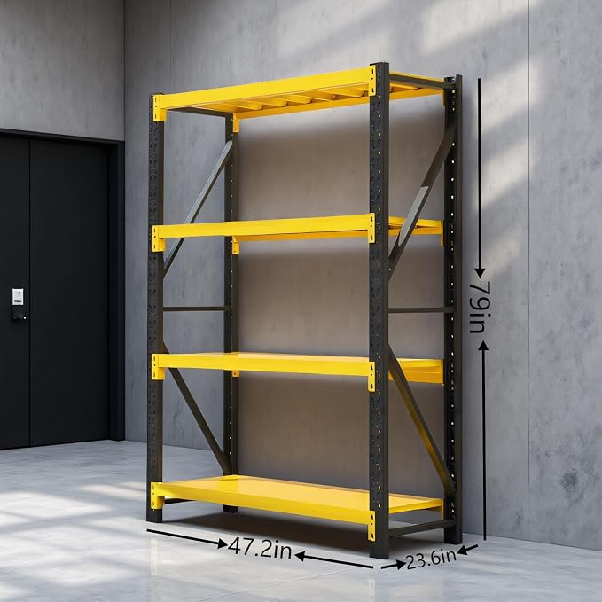torage Shelves, Garage Shelving Heavy Duty Metal Adjustable Garage Shelves - Image 2