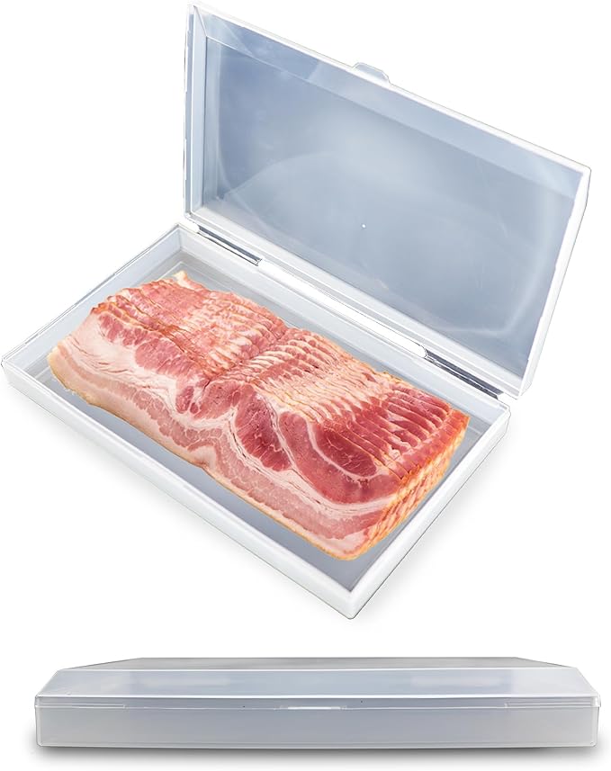 Iconikal Bacon Saver Deli Meat Storage Container 1-lb Capacity 11x6.5-Inch by Iconikal
