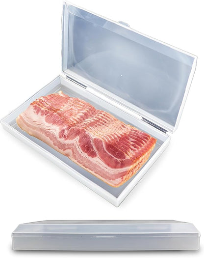 Iconikal Bacon Saver Deli Meat Storage Container 1-lb Capacity 11x6.5-Inch by Iconikal