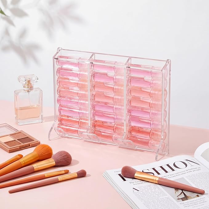 Weysat 1 Pc Lip Balm Display Clear Acrylic Automatic Dispenser Lip Balm Holder - Image 3