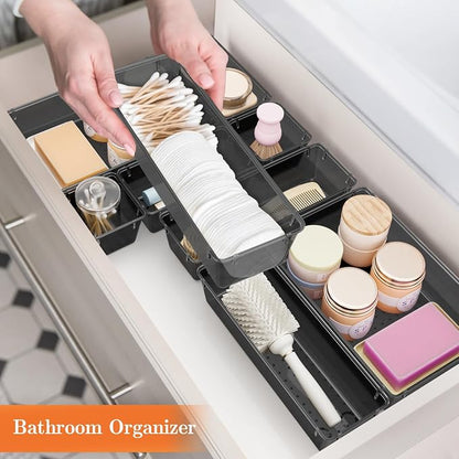 25 PCS Plastic Drawer Organizer Set, 4-Size Versatile Organizer Trays & storage - Image 6