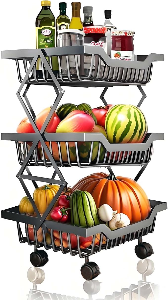 Rolling Kitchen Cart Utility Storage Stand by MGMGART
