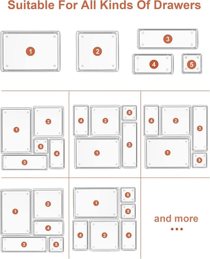 SMARTAKE 13-Piece Drawer Organizer - Image 8