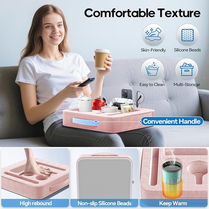 Couch Cup Holder Tray, Couch Caddy - Image 5