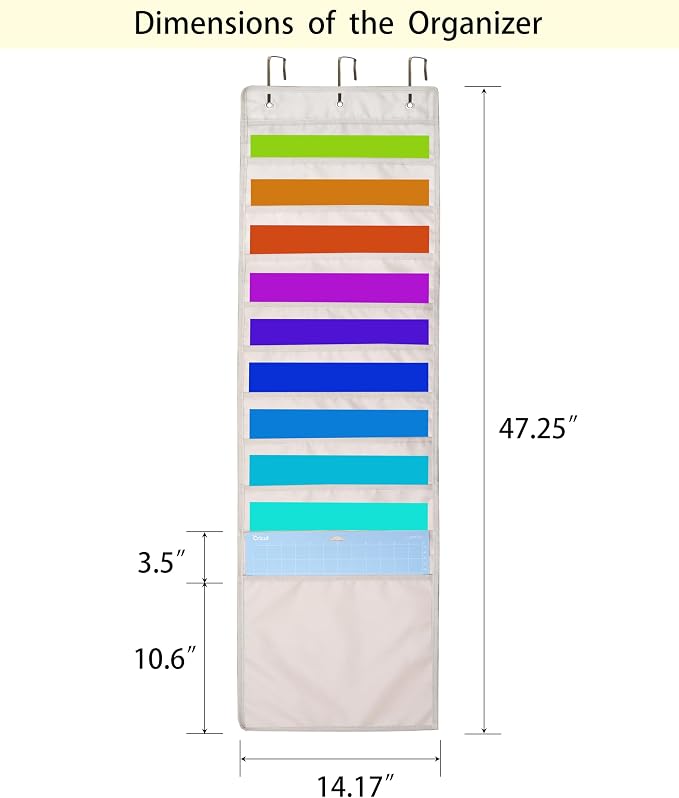 12 x 12 Paper Storage, Door Hanging Organizer - Image 2