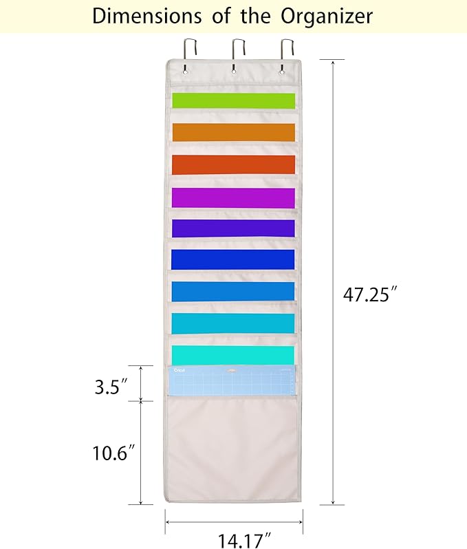 12 x 12 Paper Storage, Door Hanging Organizer - Image 2